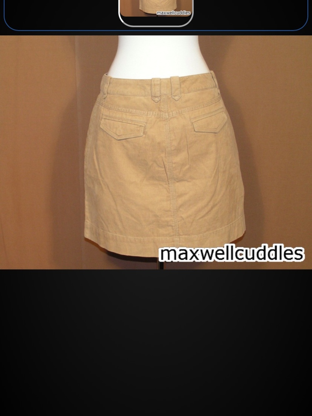 J CREW CORDUROY MINI SKIRT PALE CAMEL New With Tags 12 POCKETS